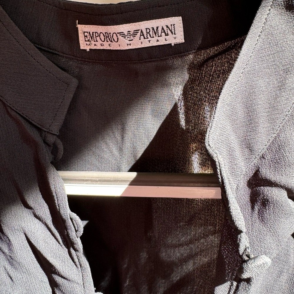 Dark grey/ green emporio Armani blouse